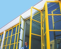 glazed folding Hormann industrial door